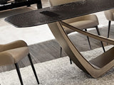 Genesis Dining Table - Bronze and Grey