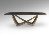Genesis Dining Table - Bronze and Grey
