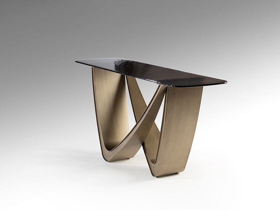 Genesis Console Table - Bronze and Grey