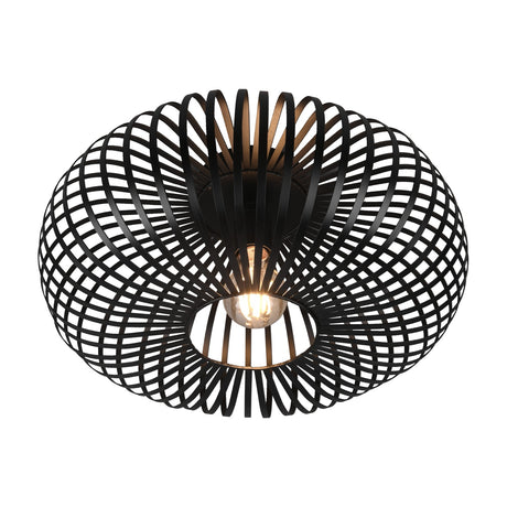 Johann 40cm Ceiling Light – Matt Black