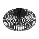 Johann 30cm Ceiling Light – Matt Black