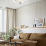 Quinta 3 Light Glass Ceiling Light – Rust