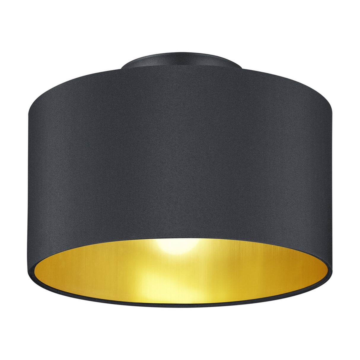 Hostel 2 Light Round Ceiling Light – Matt Black
