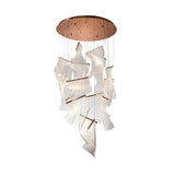 Velos 14 Light Dimmable LED Cluster Pendant - Rose Gold (With Remote Control)