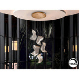 Velos 5 Light Dimmable LED Cluster Pendant 25W 3000K - Rose Gold