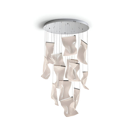 Velos 13 Dimmable LED Cluster Pendant - Chrome (With Remote Control)