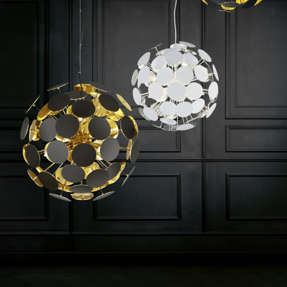 Discalgo 3 Light Dome Ceiling Light – Matt Black