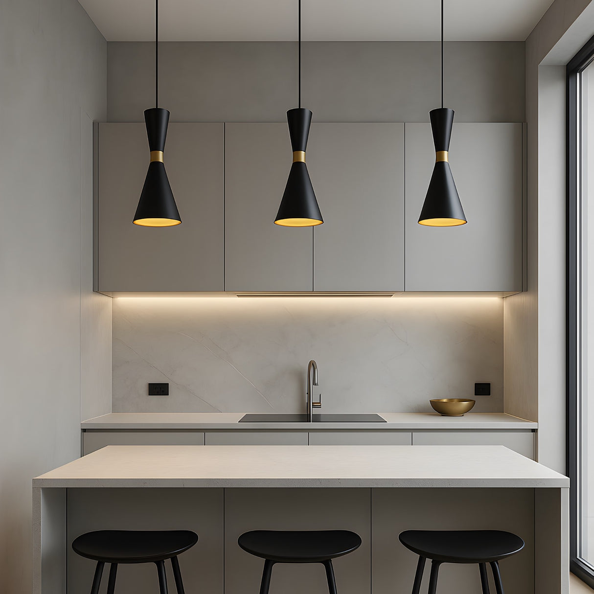 Ramses Pendant Light - Black