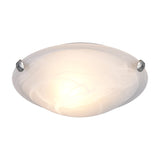 Adrian Glass Ceiling Light – Satin Nickel