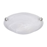 Adrian Glass Ceiling Light – Satin Nickel
