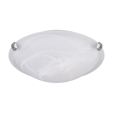 Adrian Glass Ceiling Light – Satin Nickel
