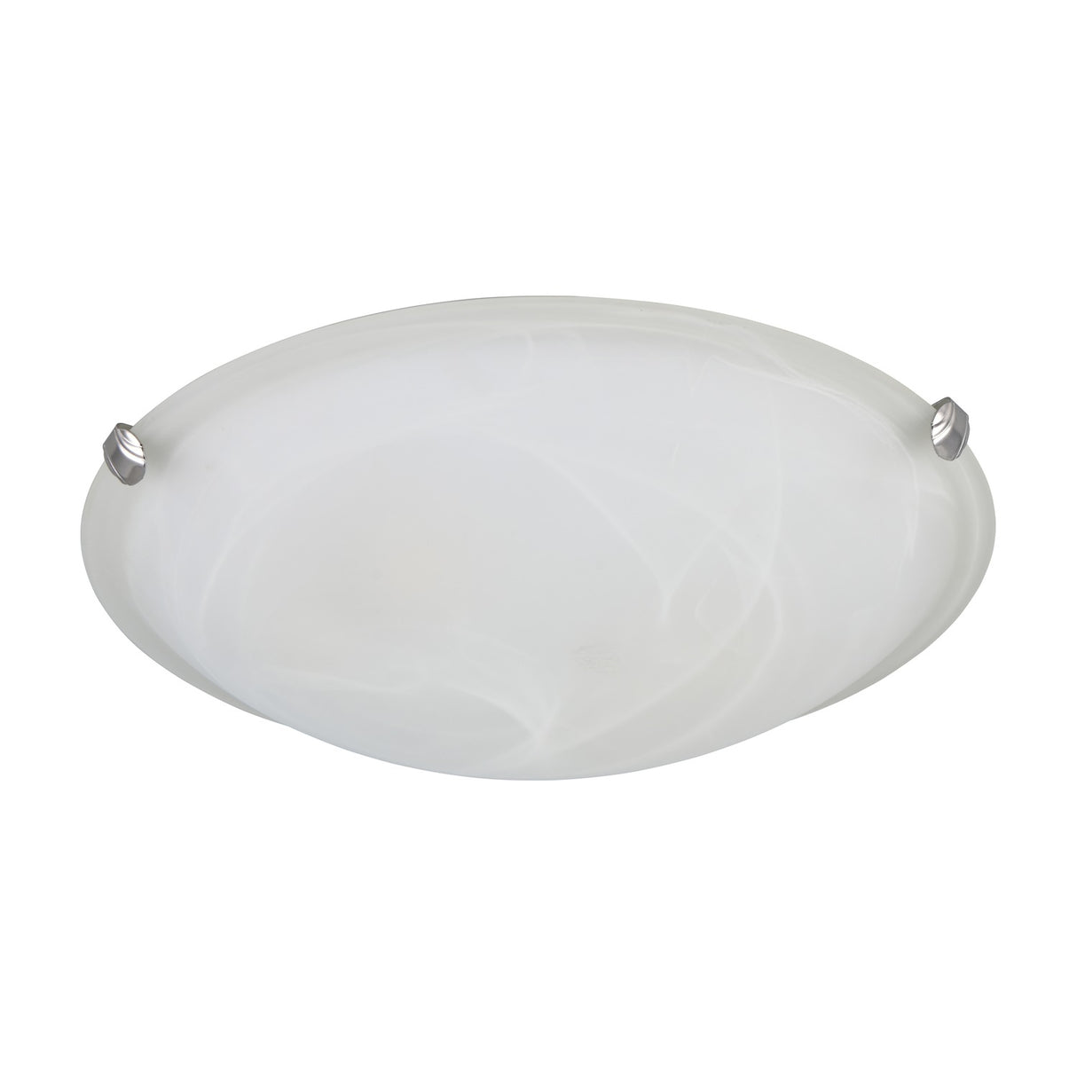 Adrian 2 Light Glass Ceiling Light – Satin Nickel