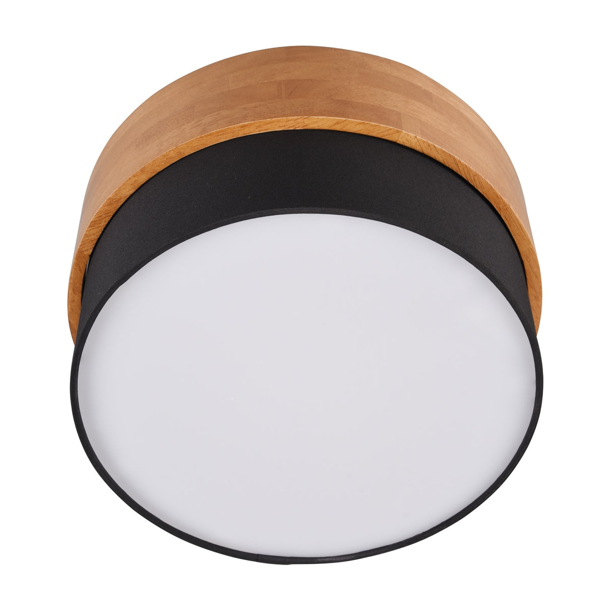 Seasons 2 Light Round Black Ceiling Light – Satin Nickel