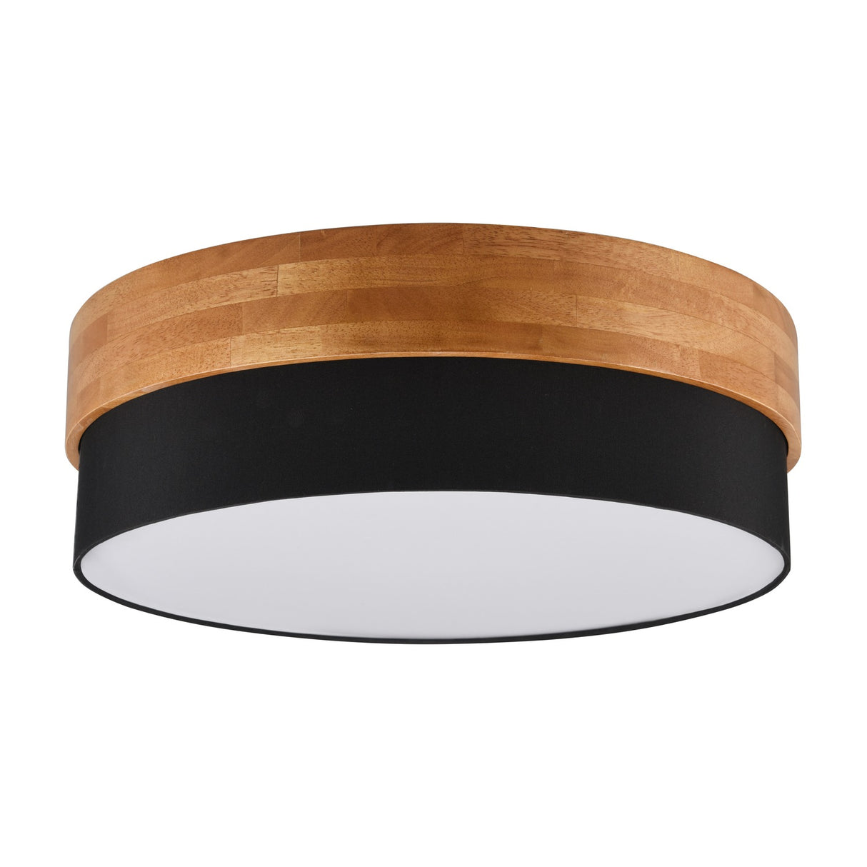 Seasons 3 Light Round Black Ceiling Light – Satin Nickel