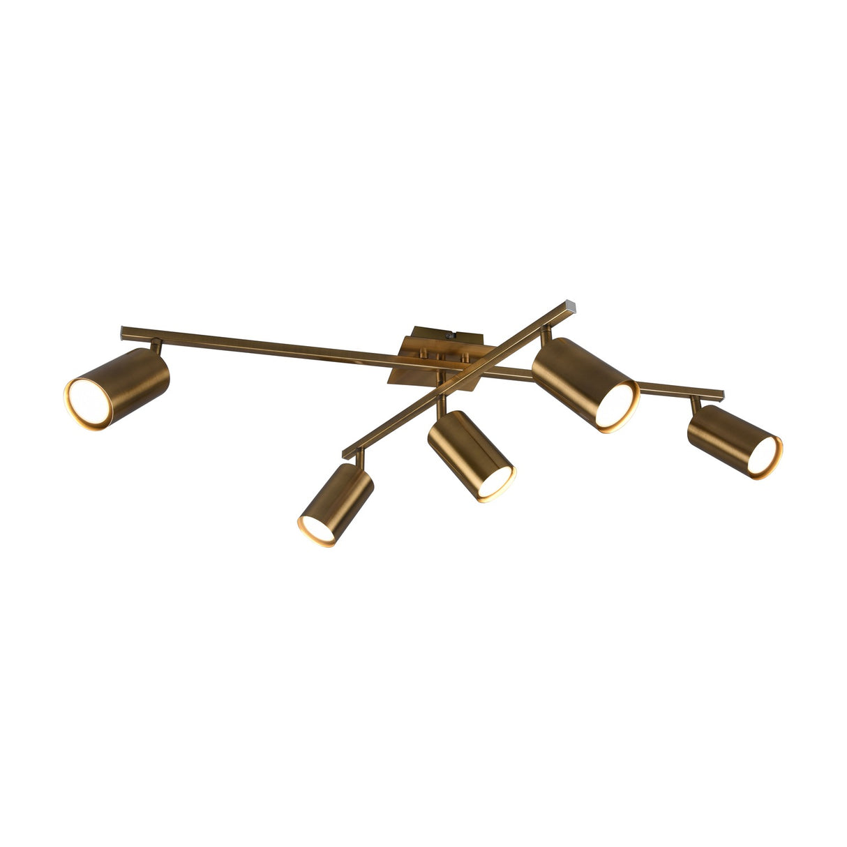 Marley 5 Light Ceiling Light – Antique Brass