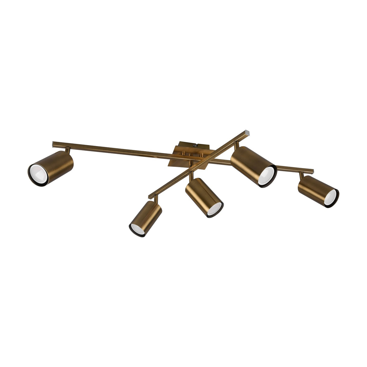Marley 5 Light Ceiling Light – Antique Brass