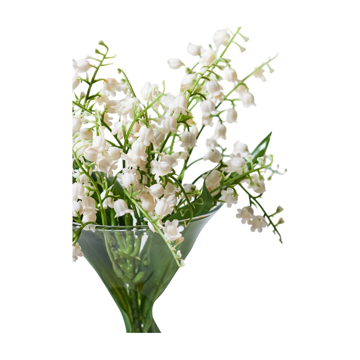 Textured Lily Of The Valley Artificial Flowers – White