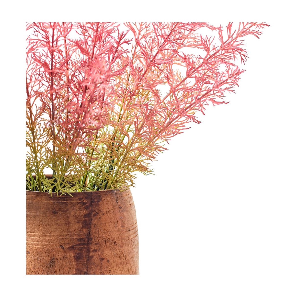 Textured Faux Dill Stem Artificial Flowers – Pink