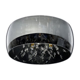 Crystel 3 Light Glass Ceiling Light – Chrome