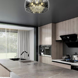Crystel Glass Ceiling Light – Chrome