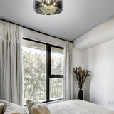 Crystel Glass Ceiling Light – Chrome