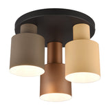 Agudo 3 Light Round Ceiling Light – Multicoloured