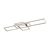 Irvine 3 Light LED Square Ceiling Light – Satin Nickel