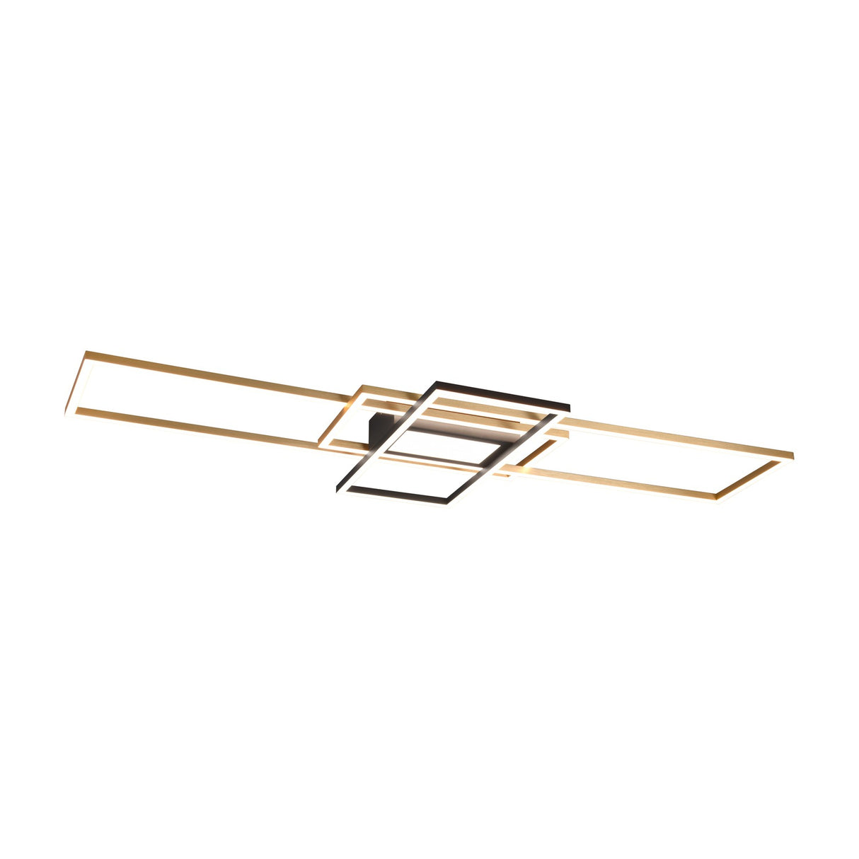 Irvine 3 Light LED Square Ceiling Light – Satin Brass