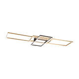 Irvine 3 Light LED Square Ceiling Light – Satin Brass