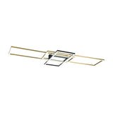 Irvine 3 Light LED Square Ceiling Light – Satin Brass