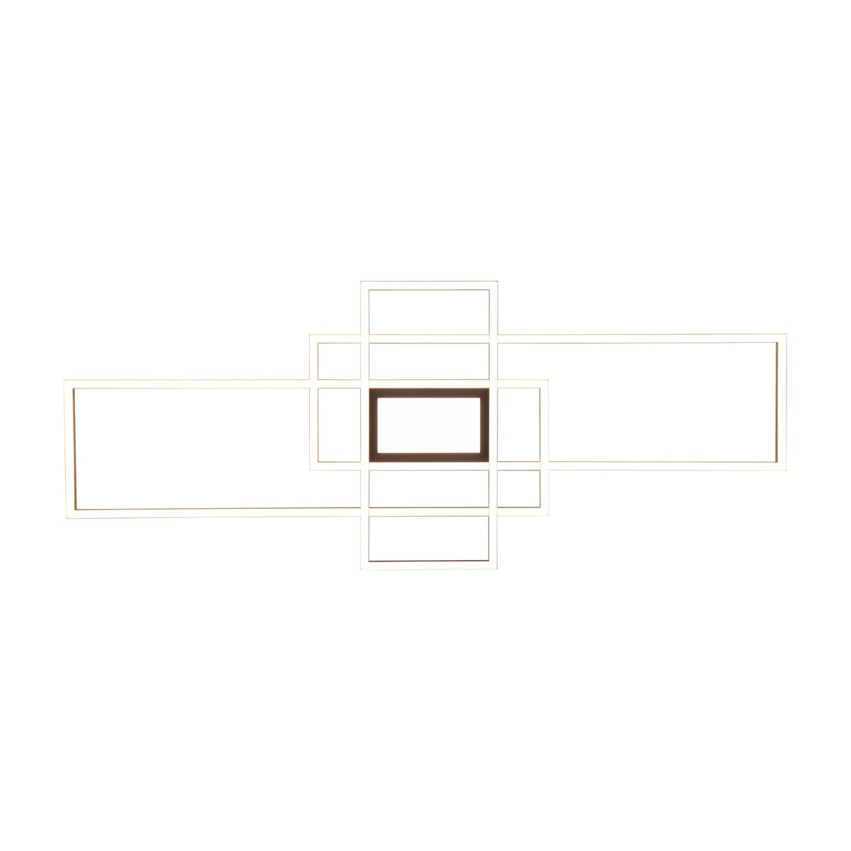 Irvine 3 Light LED Square Ceiling Light – Satin Brass