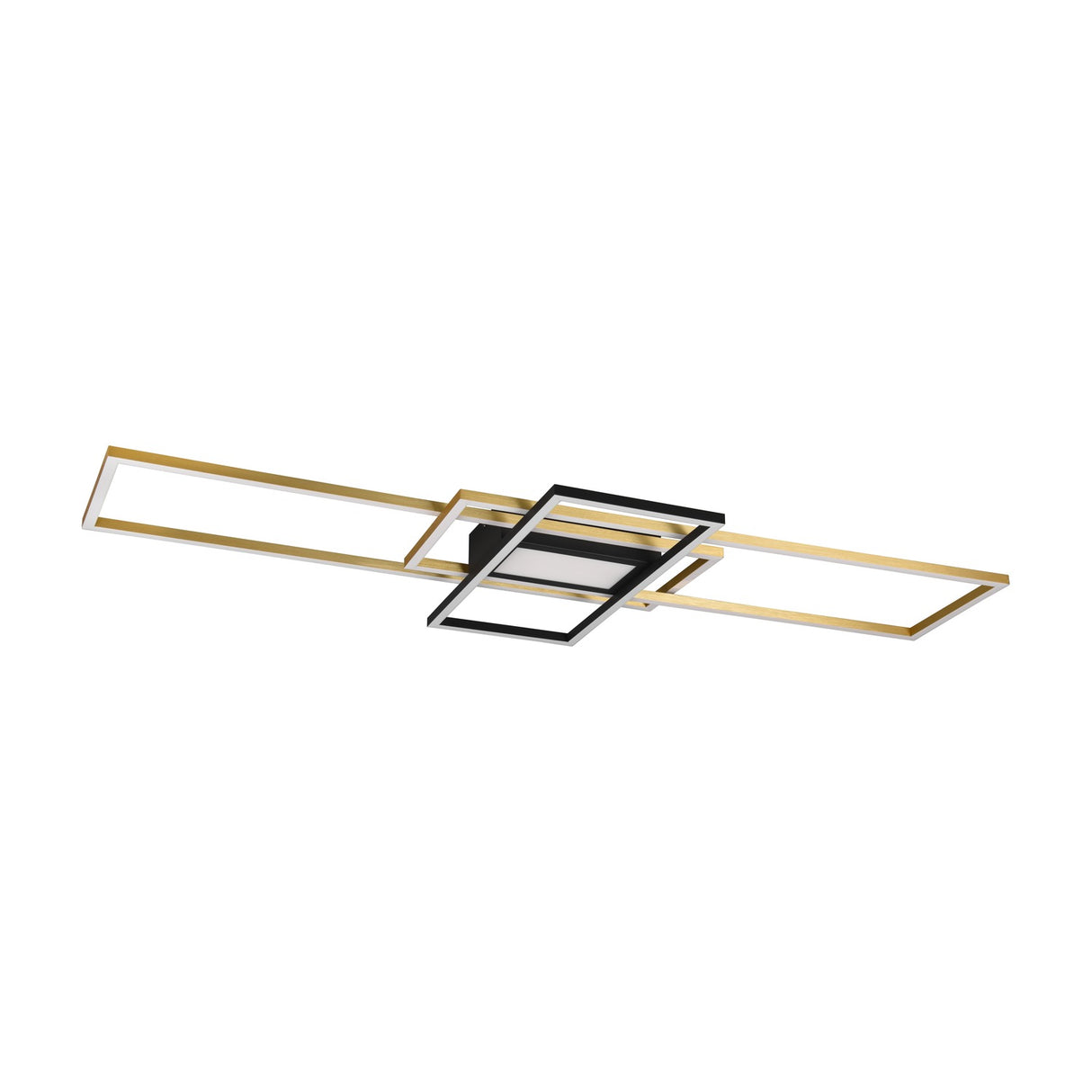 Irvine 3 Light LED Square Ceiling Light – Satin Brass