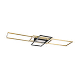 Irvine 3 Light LED Square Ceiling Light – Satin Brass