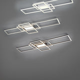 Irvine 3 Light LED Square Ceiling Light – Matt White
