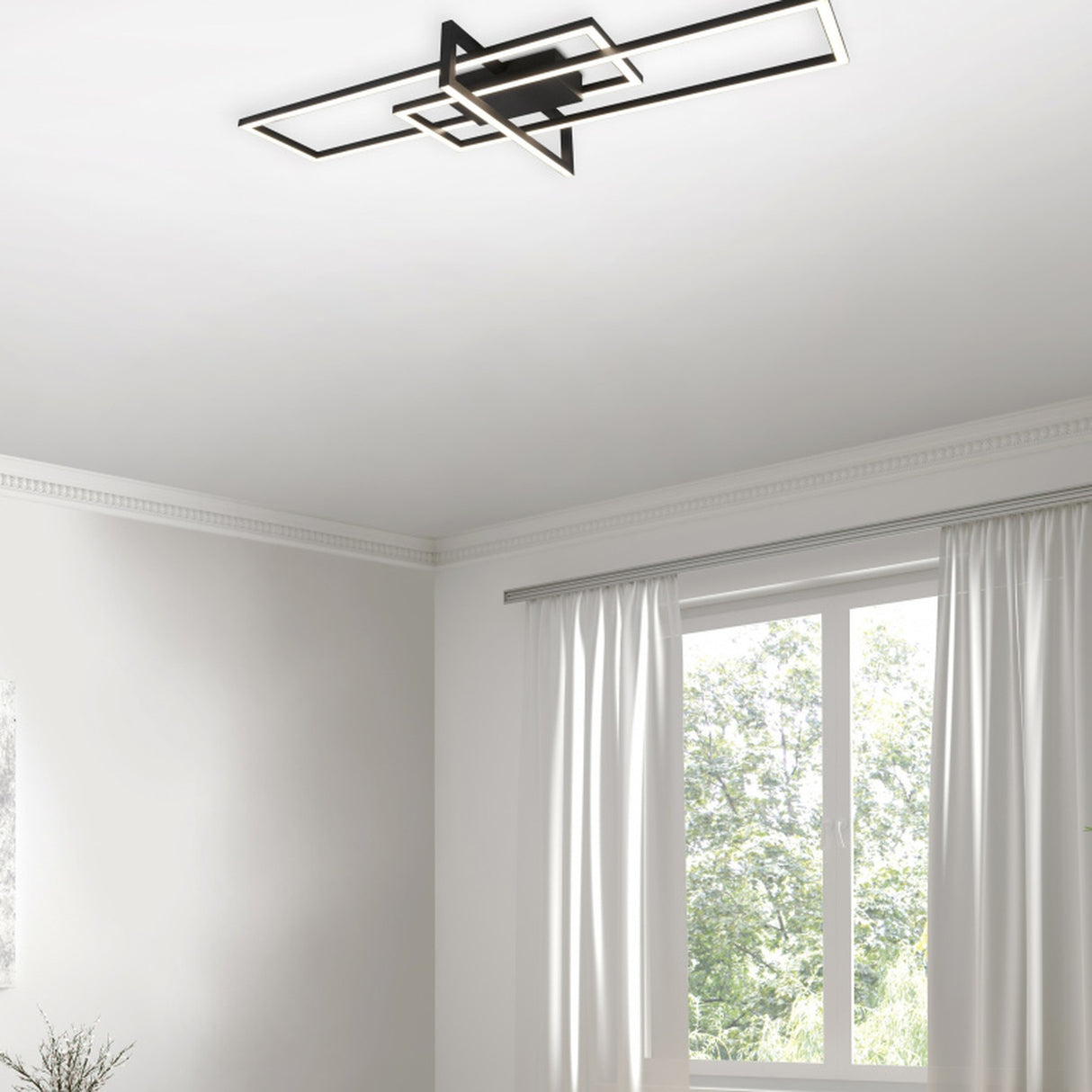 Salinas 3 Light 100cm LED Chandelier – Matt Black