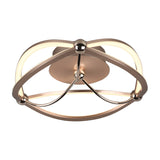 Charivari 2 Light LED Circular Ceiling Light – Satin Brass