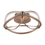 Charivari 2 Light LED Circular Ceiling Light – Satin Brass