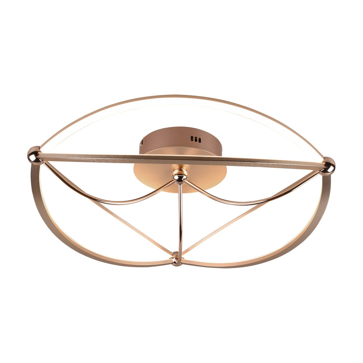 Charivari LED Round Ceiling Light – Satin Brass
