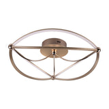 Charivari LED Round Ceiling Light – Satin Brass