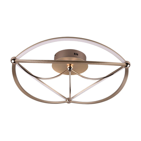 Charivari LED Round Ceiling Light – Satin Brass