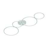 Rondo 4 Light LED Ring Chandelier – Matt White
