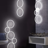 Rondo 4 Light LED Ring Chandelier – Matt White