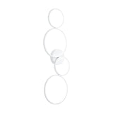 Rondo 4 Light LED Ring Chandelier – Matt White