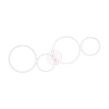 Rondo 4 Light LED Ring Chandelier – Matt White