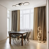 Rondo 4 Light LED Ring Chandelier – Matt Black