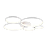 Rondo 5 Light LED Ring Chandelier – Matt White