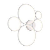 Rondo 5 Light LED Ring Chandelier – Matt White