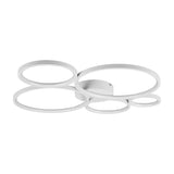 Rondo 5 Light LED Ring Chandelier – Matt White