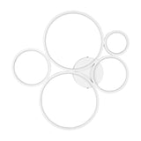 Rondo 5 Light LED Ring Chandelier – Matt White