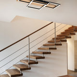 Harper 65cm LED Wooden Ceiling Light – Matt Black